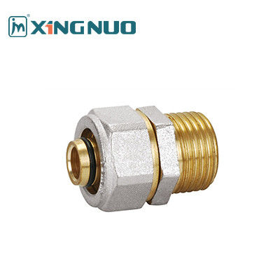 Ciśnieniowe chromowane mosiądz kobieta PEX kompresji 16-32MM PEX Fittings mosiądz męski gniazdo PEX Fitting
